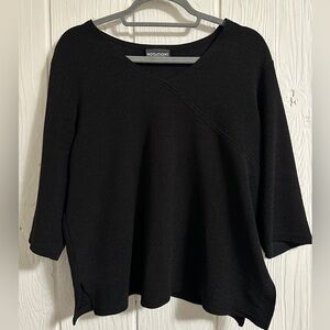 Notations Classic Black Knit Top